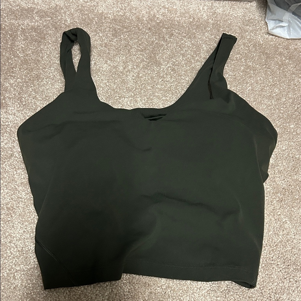 Lululemon Dark Green Women's crop Top